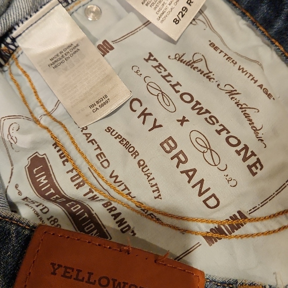 ❤️ LUCKY BRAND × YELLOWSTONE EASY RIDER BOOTCUT PATCHWORK JEANS, 8 (29) - Picture 14 of 16